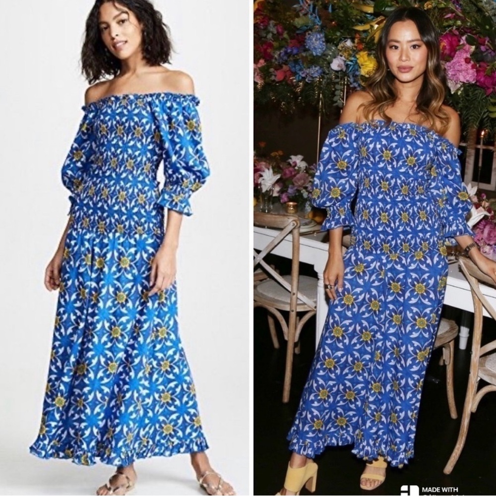 Rhode resort eva dress in blue